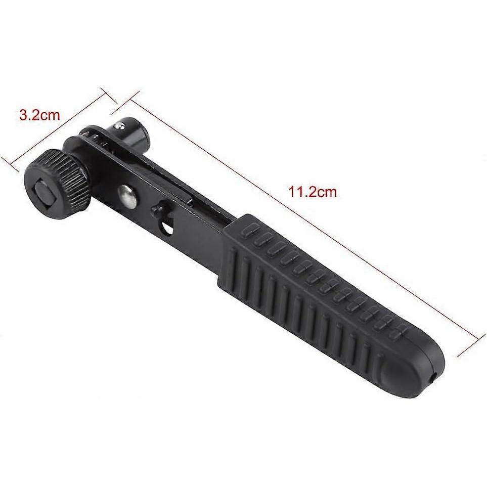1/4" Iron Ratchet Wrench Screwdriver Bits Quick Socket Tool, Black