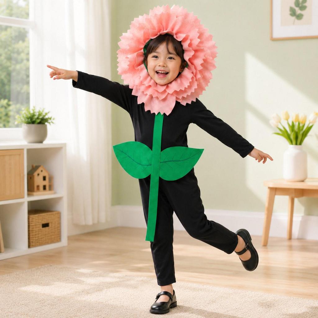 Adorable Flower Costume for Children, Halloween Theme Parties And .