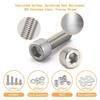 Comprehensive 890Pcs Stainless Steel Metric Bolts and Nut Set M2M3M4 Includes Hex Socket Head Caps and Washers