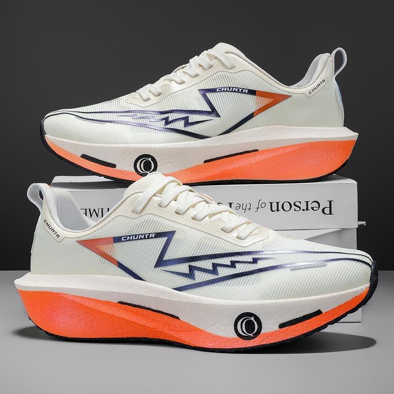 Summer male and female students physical examination racing shoes single net breathable marathon carbon board sports shoes men's shoes