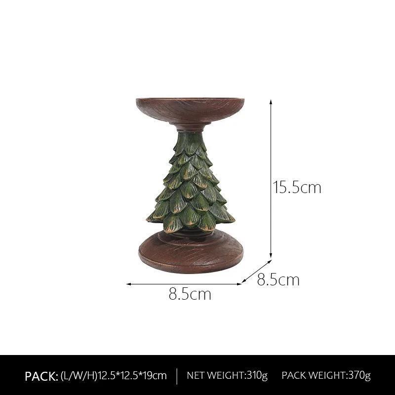 Christmas Tree Candle Holder Christmas Candlestick Household Festive Atmosphere Desktop Decoration Xmas Home Decor