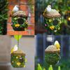 Hanging Bird House Decorative Cute Cage for Bird Outdoor Resin Bird House Hanging   Ornament Bird Box Figurine For Cockatoo NaMacaw Parakeet Finche