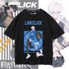 Anime Link Click Übergroßes T-Shirt Unisex Unisex Shiguang Daili Ren Lu Guang Kurzarm Lustiges T-Shirt Grafik-T-Shirts Streetwear