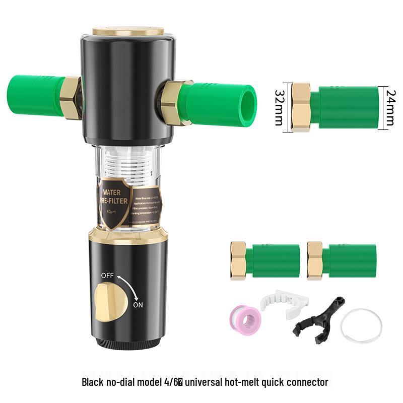 Purificador de agua prefiltro universal con retrolavado central para uso doméstico