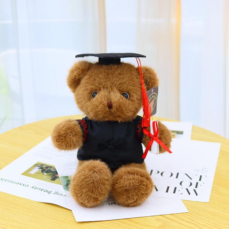 Graduation Doctor Bear Doll with Hat Bear Doll Teddy Bear Plush Toy Graduation Event Gift