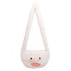 Plush Girl Small Shoulder Bag With Zipper Closure For Casual Daily Use