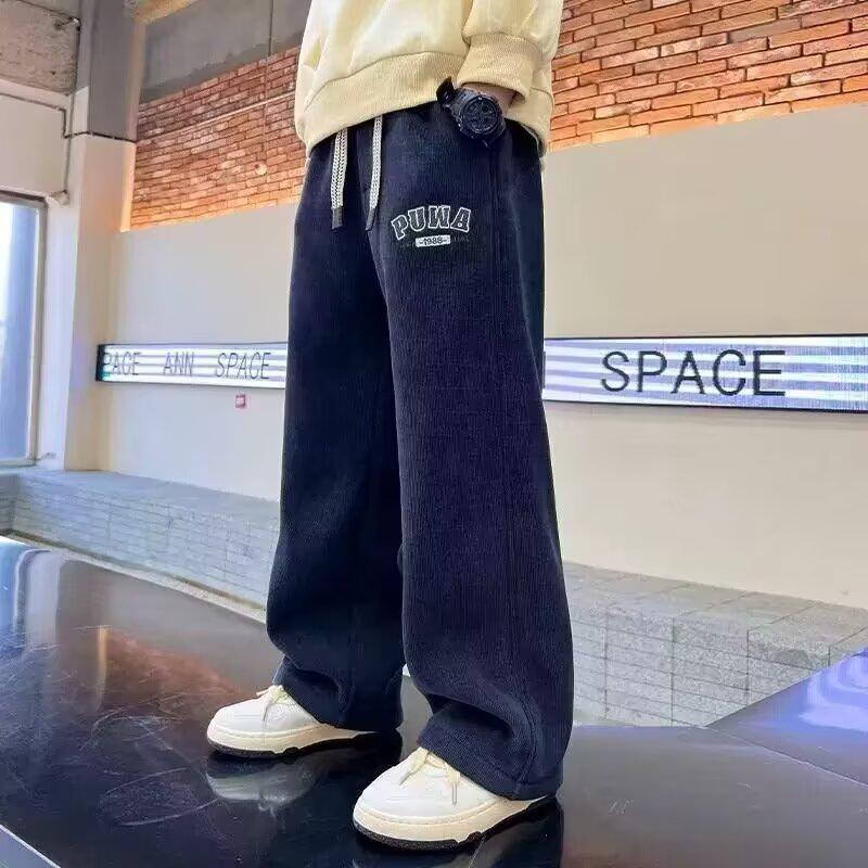 

Men s 2025 Yamamoto Loose Fit Straight-Leg Pants - Comfortable, Plus Size, Versatile for Spring & Autumn, Sporty Casual Style. M темно-синього кольору