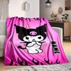 Custom 1pc Kuromi Character Blanket, Soft And Comfortable Blanket, Casual Warm, Camping Travel Blanket, Birthday Gift Q913126