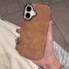 Luxury Matte Soft Leather Phone Case For iPhone 15 14 Plus 13 12 11 Pro Max 16 Plus Lens Protection Shockproof Silicone Cover
