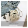 Women's Lightweight Crossbody Phone Bag - Japanese Korean Style with Bow and Drawstring, Casual and Versatile Coin Purse
