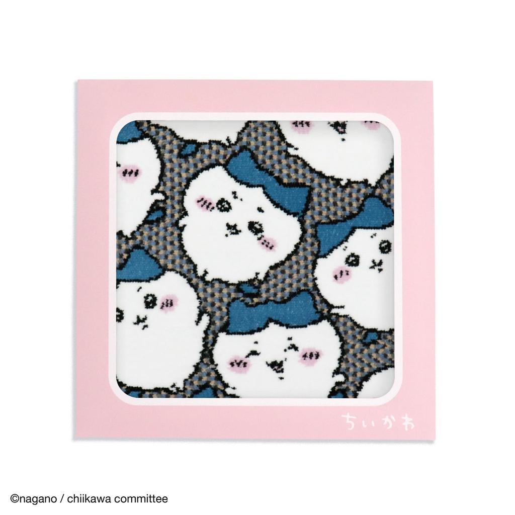 Chiikawa Towel Handkerchief Blue Chenille Weave Packaged Cute 25 X 25 Cm 41-5070250 Approx.