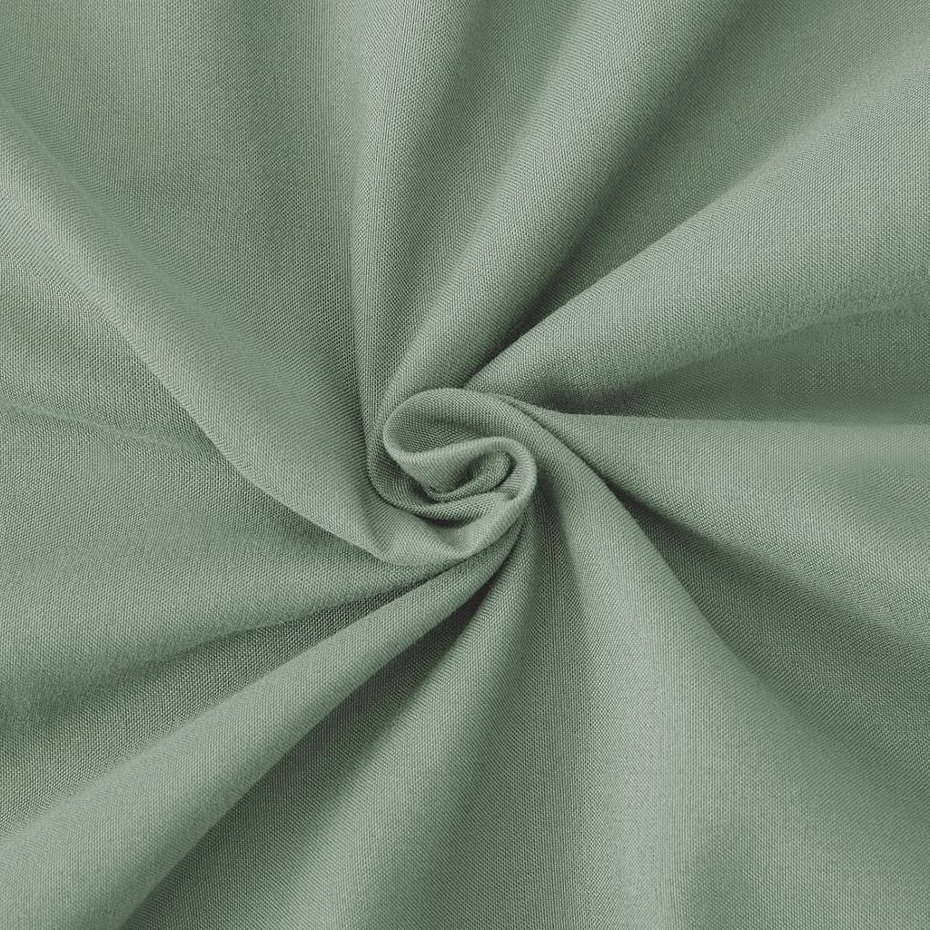 CozyLux 2 Pack - Queen Size 20x30 Inch Sage Green Microfiber Pillowcases with Envelope Closure, Soft and Breathable