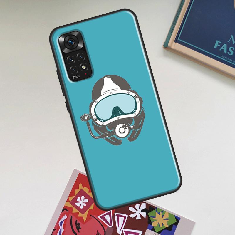 

Scuba Diver Mask Diving Case For Xiaomi Redmi Note 14 Pro 13 12 11 9 10 15 Pro Plus Redmi 15 C 14C 13C 10C 12C Cover Redmi 13 4G