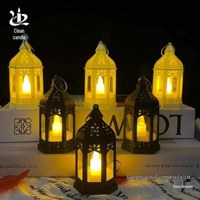 Portacandele Europeo Lanterna Retrò per Feste Marocchine con Portacandele Elettronico.