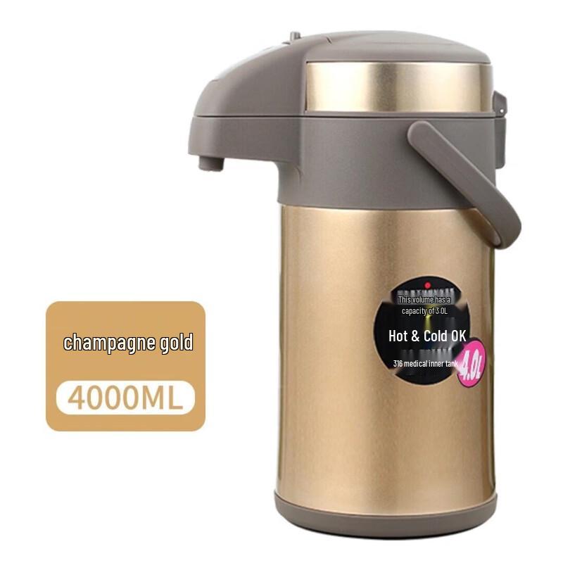 HOAOR HX9718 4000ml Stainless Steel Pressure Vacuum Flask