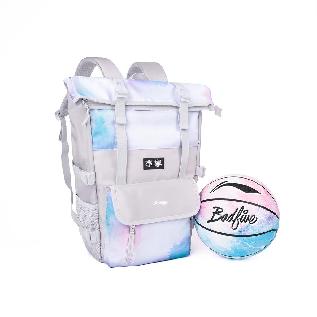 Li Ning Polyester Backpack Regular Unisex Cotton Candy Colorway ABSU327