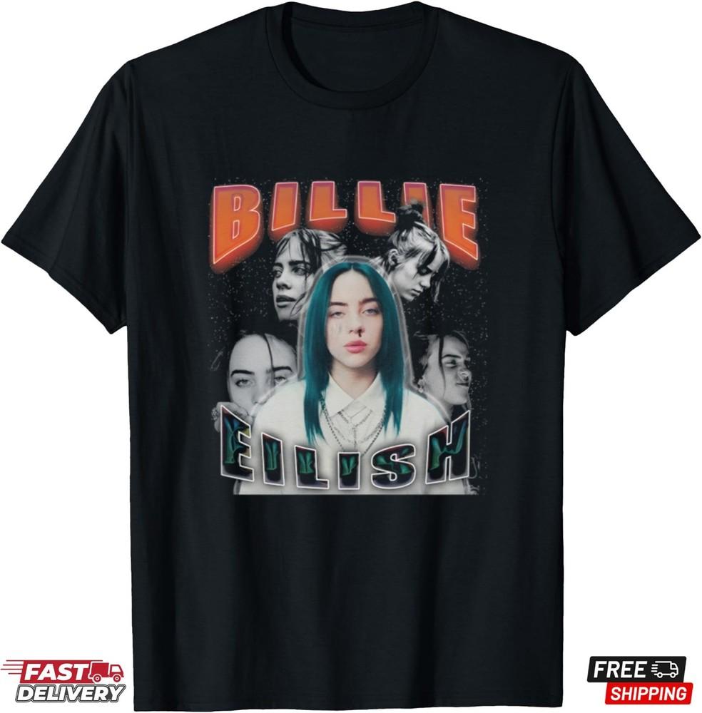 Billie Eilish Music Tour T-Shirt Q12 Family Fan Billie Shirt Gift for Fans Unisex T-Shirt XXXXL
