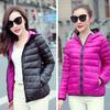 Winter New Down Jacket Women's Short Hooded Large Size Light and Thin Double-sided Wear Slim and Thin Fashion Coat Tide