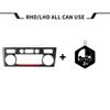 For BMW 5 Series E60 2004-2007 Real Carbon Fiber Front Roof Light Switch Button Panel Cover Car Interiors Accessories