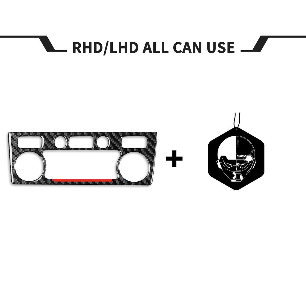 For BMW 5 Series E60 2004-2007 Real Carbon Fiber Front Roof Light Switch Button Panel Cover Car Interiors Accessories