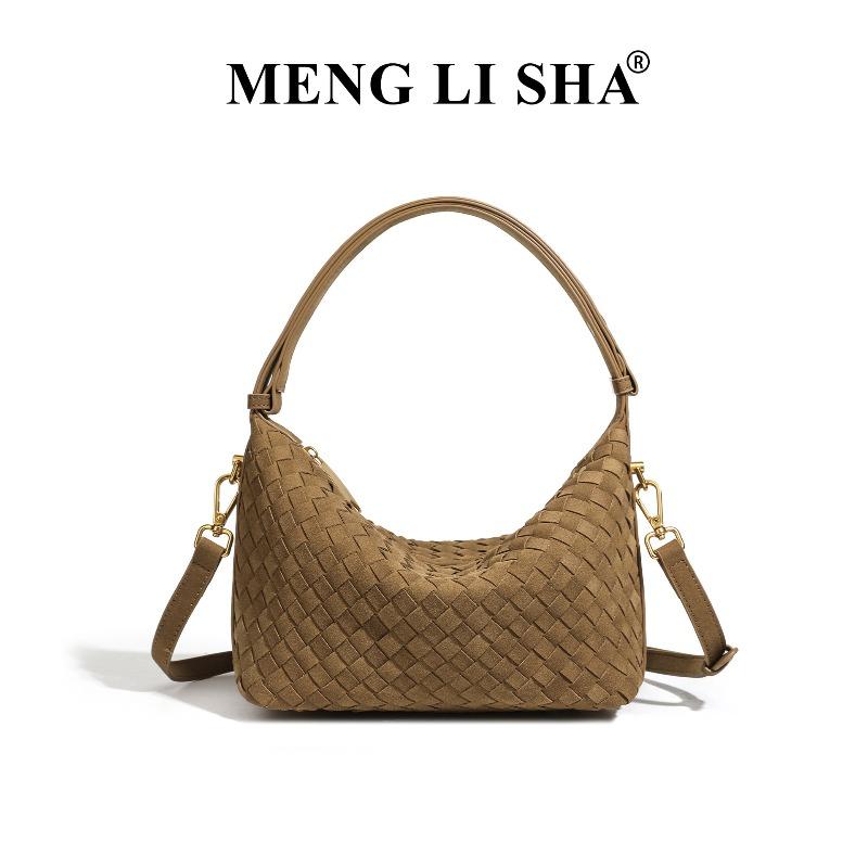 

OEM hand-woven lunch box bag versatile large-capacity handbag casual fashion shoulder messenger bag хакі