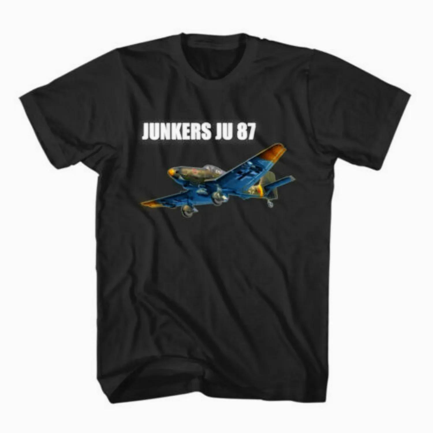 Футболка с пикирующим бомбардировщиком Deutschland Junkers Ju-87 Stuka. Летняя хлопковая мужская футболка с коротким рукавом и круглым вырезом, новинка S-3XL S
