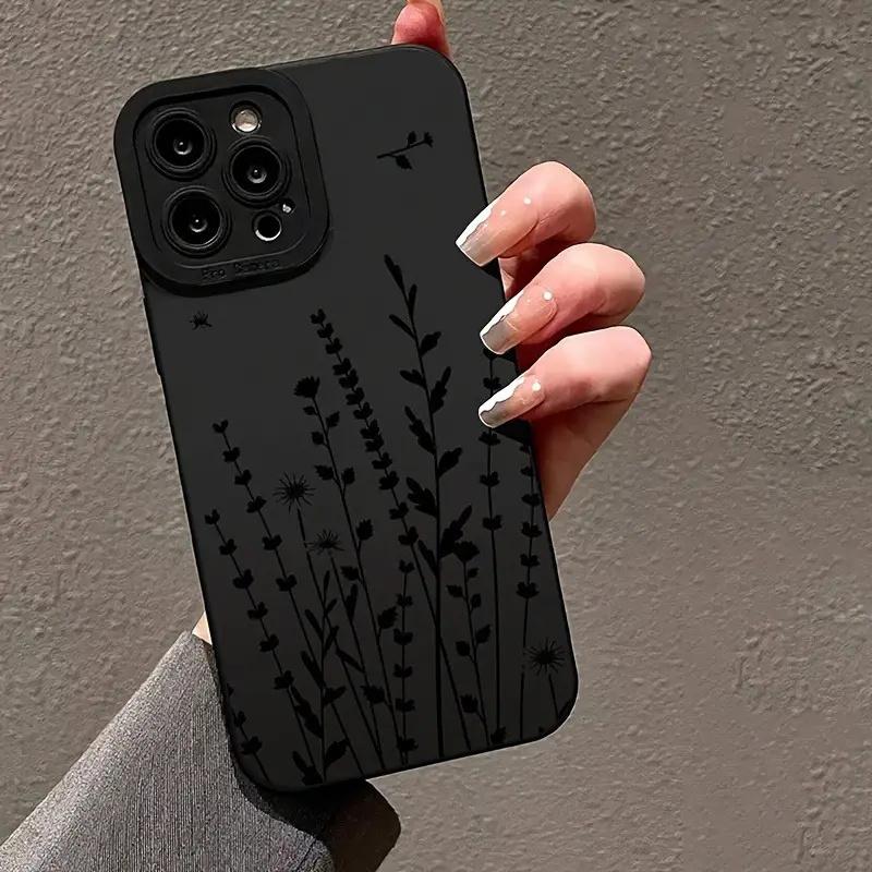 Ins Flower Painted Phone Case For iPhone 17 16 14 15 13 12 11 Pro Max XR XS 7 8 Plus Shockproof Silicone Soft TPU Cover Cases