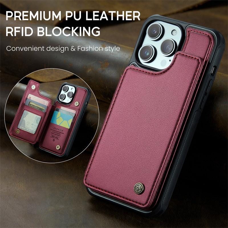 Flip Leather Phone Case For iPhone 17 Pro Max 16E 16 Plus 15 14 13 12 11 X XS XR SE 2022 Samsung S25 FE S24 Ultra S23 S22 S21 Wallet Card Back Cover