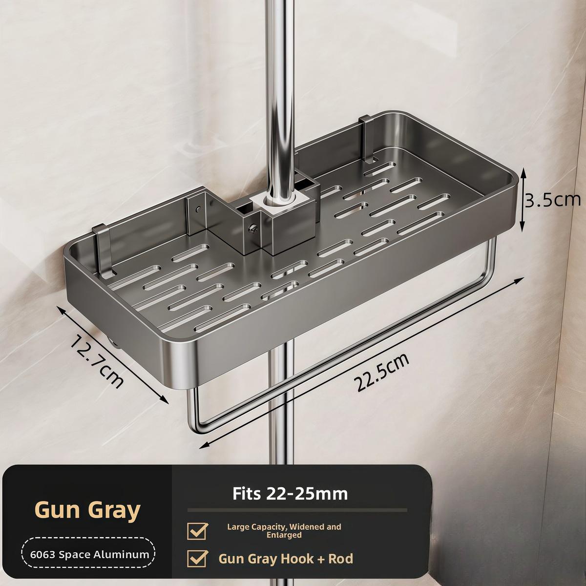 

Полка для хранения в ванной без сверления, настенная полка, подвесной органайзер для душа, современные аксессуары для ванной