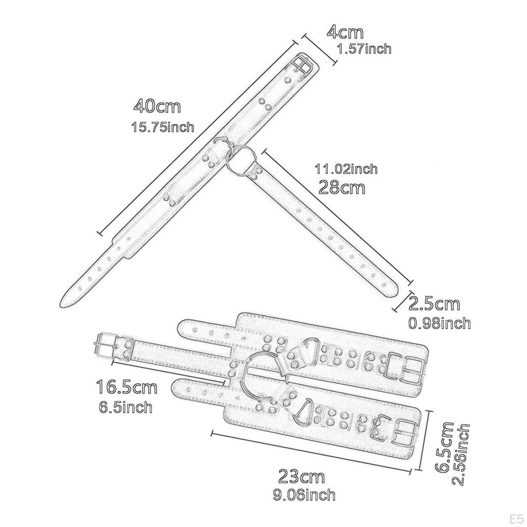 Neck to Wrist Bondage Bdsm Restraints Kit Sex Toys SM Play Games Adjustable