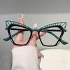 Katzenaugenbrille Damen Mode Hohlrandbrille Trendige Vintage Schmetterling Blaulichtfilter Optische Fassungen