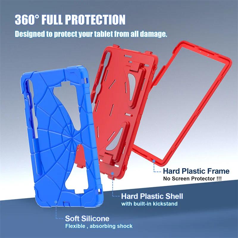 Armor Case for Samsung Galaxy Tab S10 Lite S9 FE S8 S7 A11 A9 Plus 11 A8 10.5 A11 A9 8.7 A7 Lite 8.7 Tablet EVA Kids Cover Coque