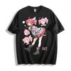 Camiseta Chibi Chaos Kasane Teto - Diseño de Acción de Coletas Gemelas Taladro Camiseta Unisex