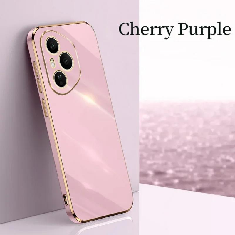 

6D Плетение Мягкий ТПУ Чехол для телефона Для Honor 400 Pro Honor 400 Lite Power GT Гальваническое покрытие Мягкий Силиконовый Полностью Ударопрочный Задняя крышка For Honor 400 Pro фиолетовый