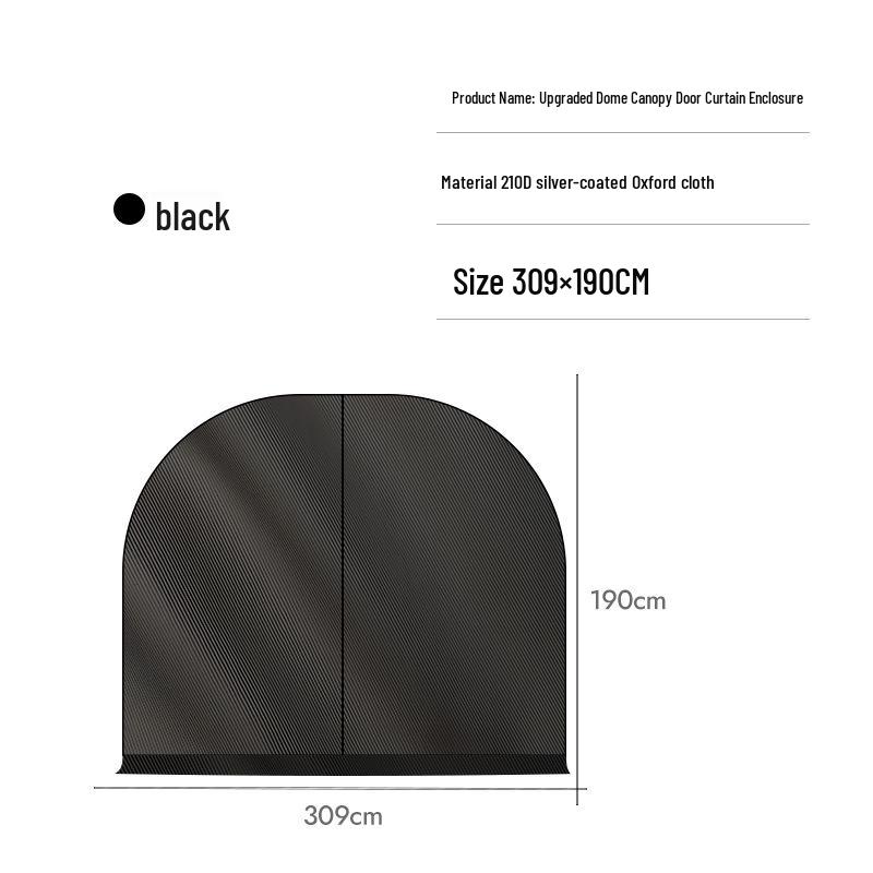 Mountain Guest Silver-Coated Dome Canopy: Upgraded Zipper Tent & Sun Shelter, Large Outdoor Camping Yurt with Sun Protection.
