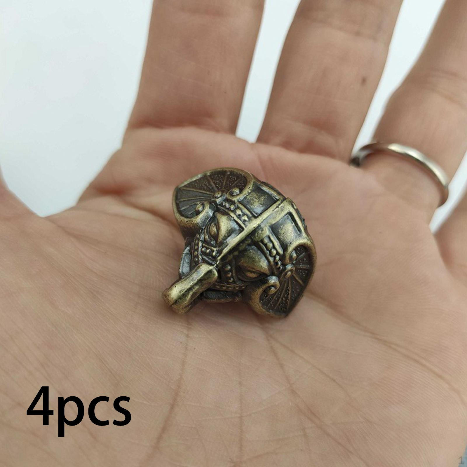 

4 Pieces Wood Case Feet Leg Corner Protector Elephant Trunk Collectible Multiuse Home Ornament for