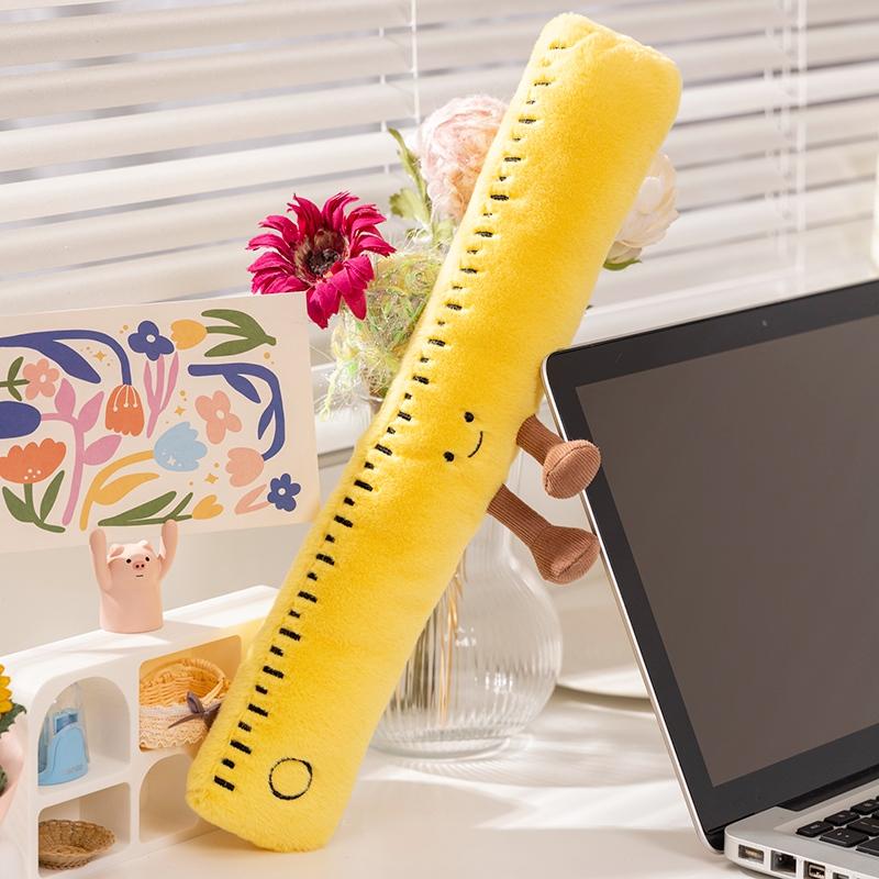 Stationery Plush Toys Cartoon Pencil Ruler Book Eraser Stuffed Doll Kawaii Room Decor Soft Sofa Pillow Kids Birthday Xmas Gifts