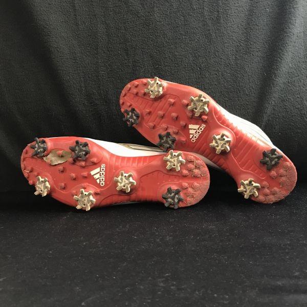 adidas ADIZERO Light Dial Golf Shoes Size 25.0 White Soft Spike Trainers(USED)