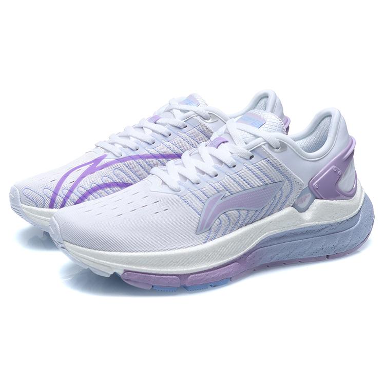 New LINING Furious Rider 5.0 Casual Shoes Women's Low Top White/Purple ARZR002-2
