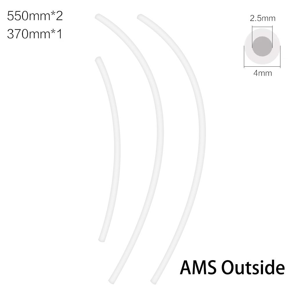 Teflonto Pipe for Bambu Lab P1P AMS A1 mini 3D Printer PTFE Tube Bowden Extruder 1.75mm ID2.5mm OD4mm Bambulab Filament Parts