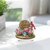 Acrylic Special Shape Garden Potted Plants Table Top Diamond Painting Ornament Kits Desktop Diamond Art Kits for Adults Beginner