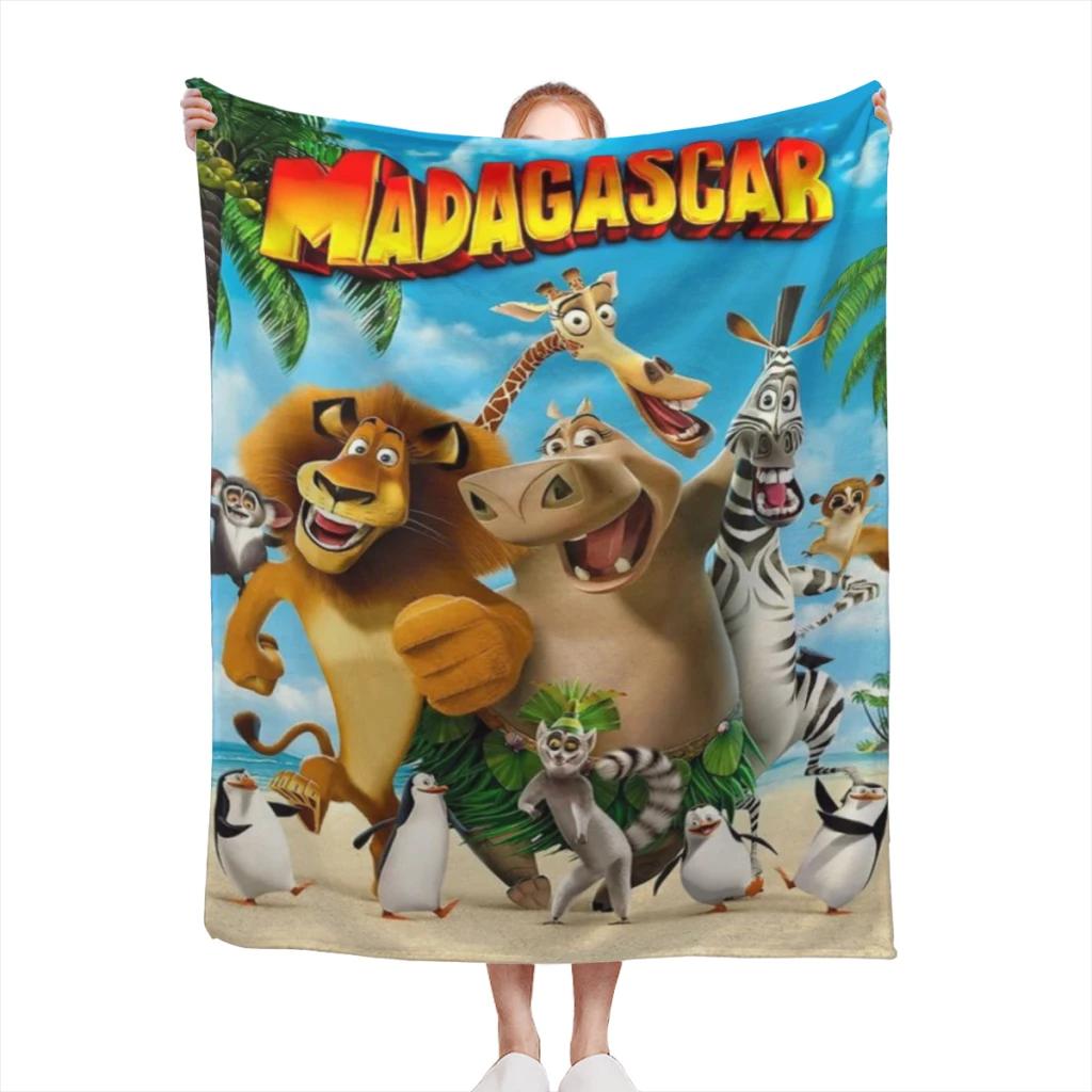 

Madagascar Comfortable Flanne Blanket Fluffy Soft Bedroom Decor Sofa Blankets Comforter Home and Decoration 75x90cm
