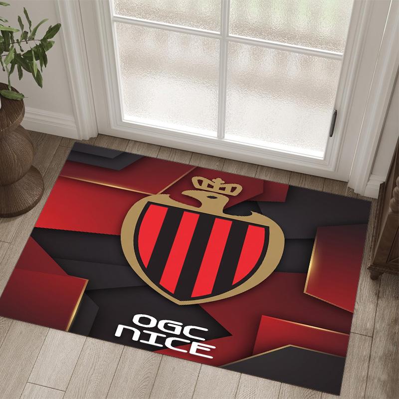 OGC Nice FC Design Crystal Velvet Carpet Cozy Non?Slip Printed Rug For Bedroom Living Room Entrance