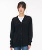 Chasecult Women'S V-Neck Long Cardigan - Black