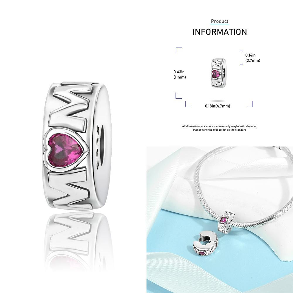 Copper Heart-Shaped Love Mothers House Family Bead Charm Pendant Fit Bracelet Jewelry Handmade Diy Gifts