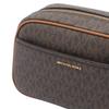 MICHAEL KORS Jet Set Logo Coated Canvas Crossbody Bag Small Women's Brown