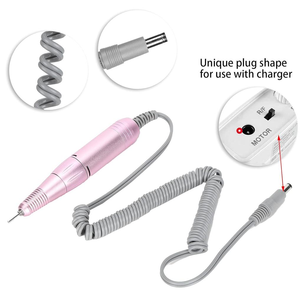 Nail Drill Handle Nail Drill Machine Replacement Handpiece Adjustable Speed Nail Polishing Machine Replacement Handle