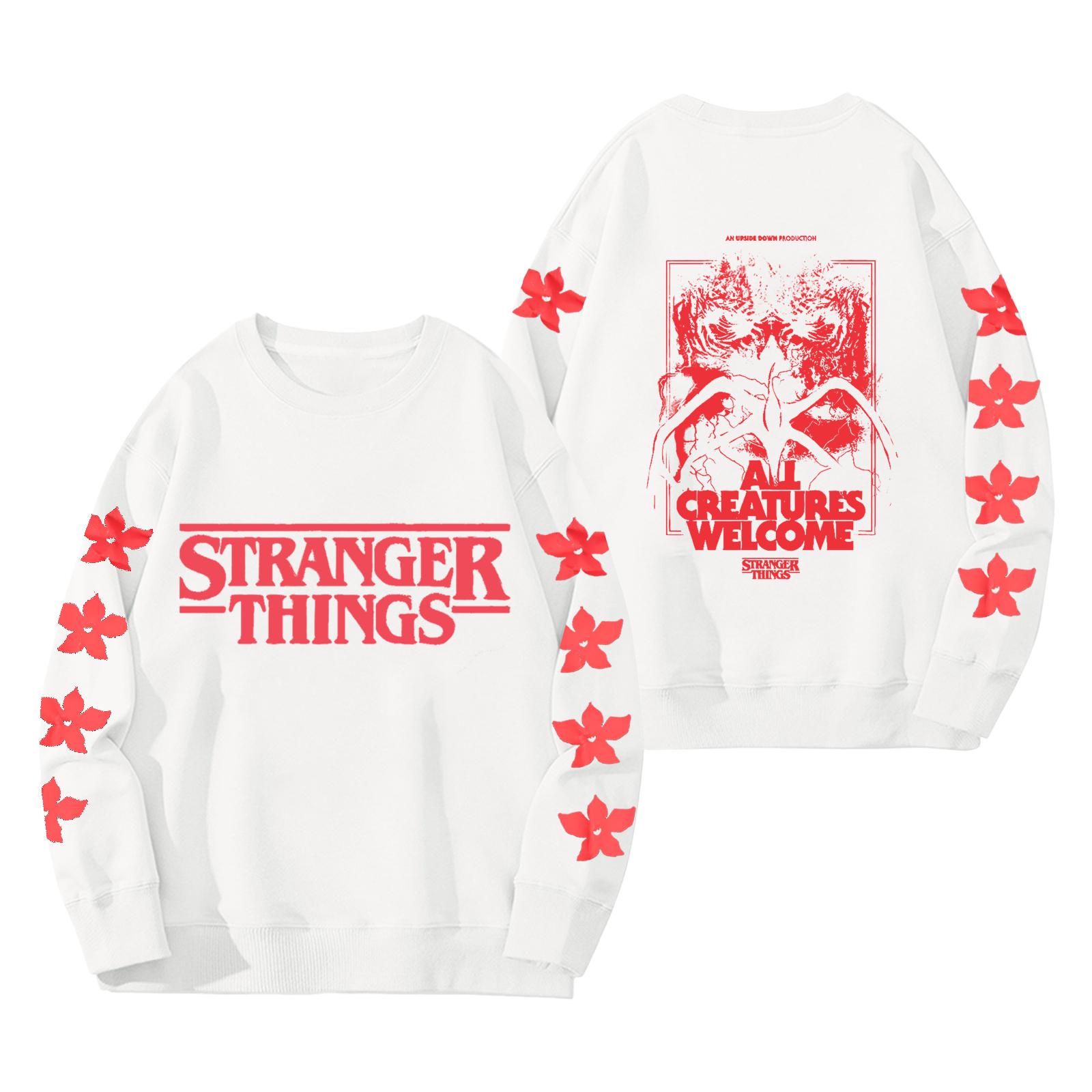 

Женский модный и повседневный свитшот с длинным рукавом, круглым вырезом и принтом XXL белый