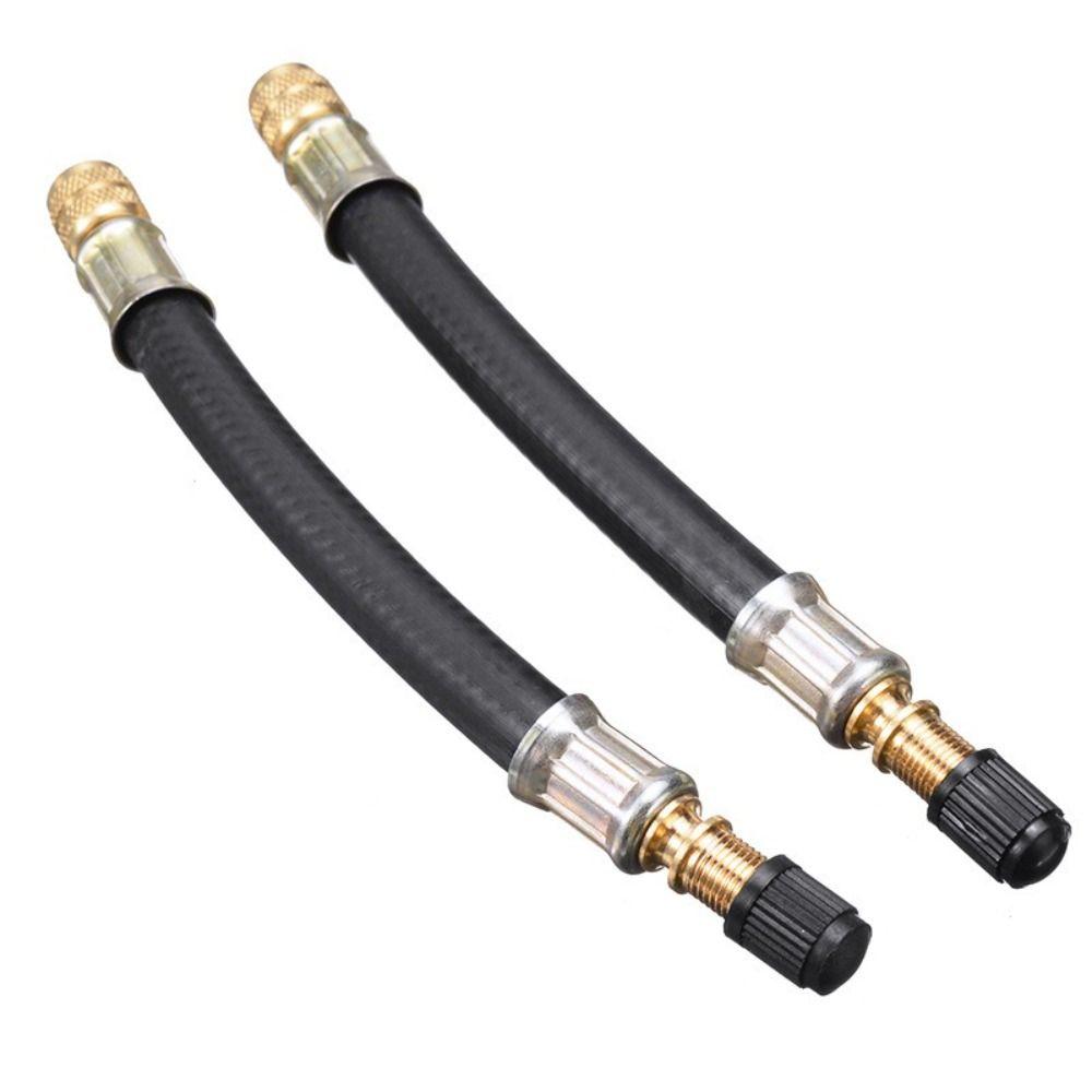 Flexible Braided Flexible Hose Rubber Tire Valve Adapter 1Pcs Tire Valve Extensions Car Wheels