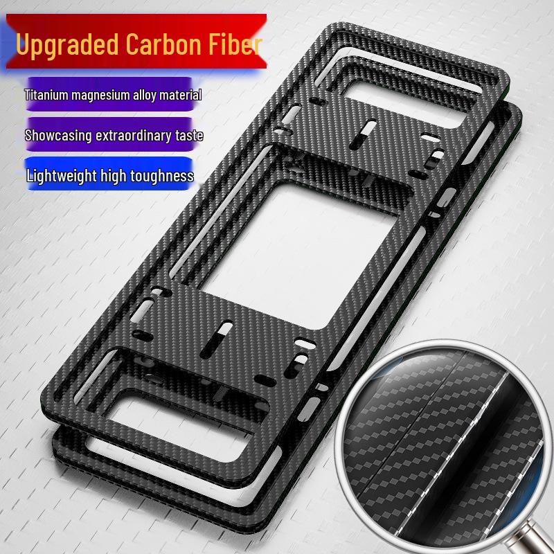 Rám registrační značky se vzorem z hliníkové slitiny s uhlíkovými vlákny pro vozidla s novým zdrojem energie